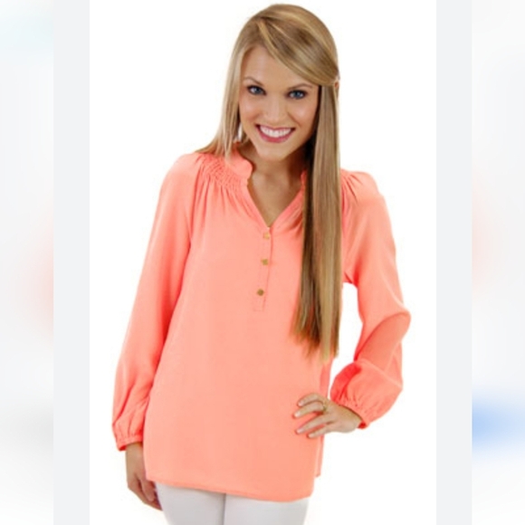 Lilly Pulitzer Tops - LILLY PULITZER Elsa Top, Sunrise Orange. Size small